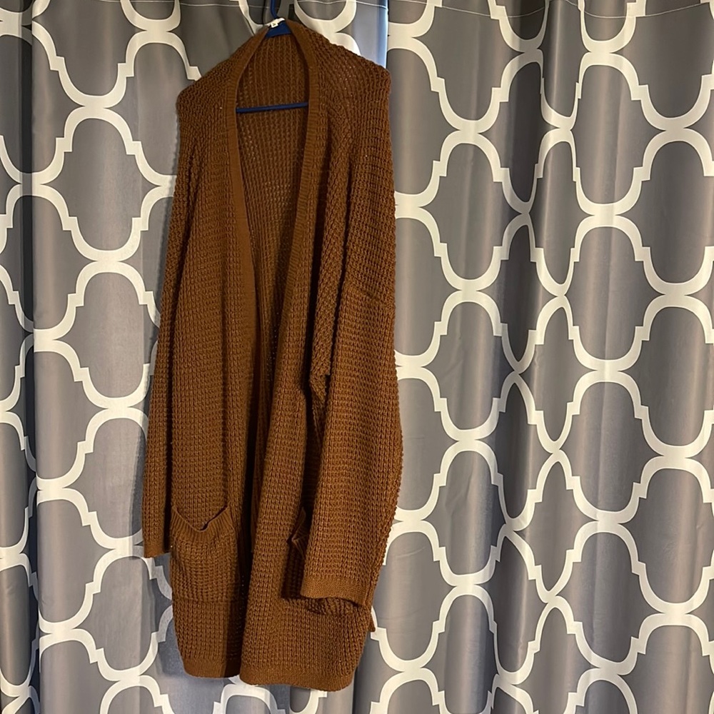 Maurice’s Brown Waffle-knit Cardigan